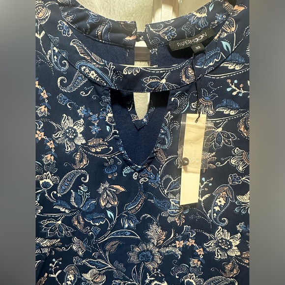 NWT Papermoon Floral Paisley Design Top - Picture 4 of 9